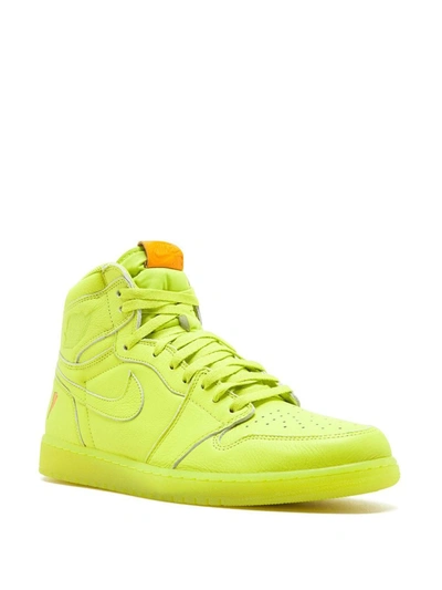 Shop Jordan Air  1 Retro Hi G8rd "cyber" Sneakers In Yellow