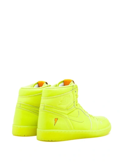 Shop Jordan Air  1 Retro Hi G8rd "cyber" Sneakers In Yellow