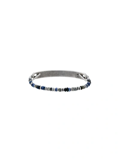 Shop M. Cohen 9 Mm Bar Bracelet In Blue