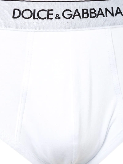 Dolce & Gabbana Logo Briefs In White