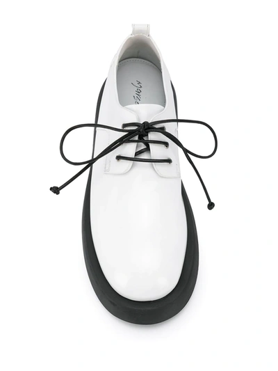 Shop Marsèll Two-tone Lace-up Shoes In White