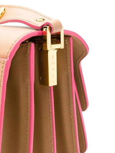 Shop Marni Trunk Medium Shoulder Bag In Neutrals