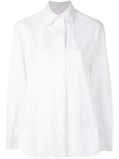 Pre-owned Saint Laurent Concealed Fastening Shirt In White