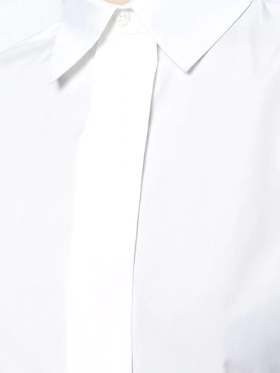 Pre-owned Saint Laurent Yves  Vintage 古着隐藏式开合衬衫 - 白色 In White