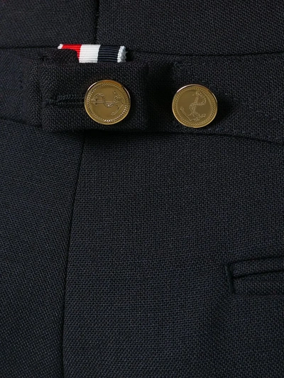 Thom Browne Classic Backstrap Trousers In Blue