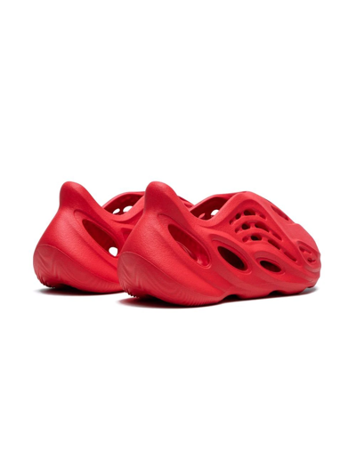 Shop Adidas Originals Foam Runner "vermillion" Sneakers In Red