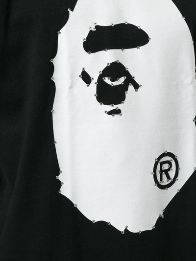 Shop A Bathing Ape Logo Print T-shirt In Black