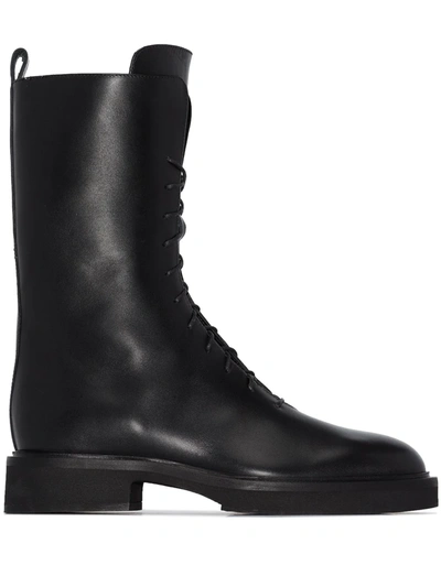 Shop Khaite Conley Combat Boots In Black