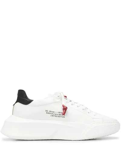 Shop Giuliano Galiano Nemesis Low-top Sneakers In White