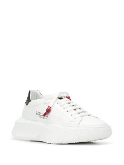 Giuliano Galiano Nemesis Lace-up Sneakers In White