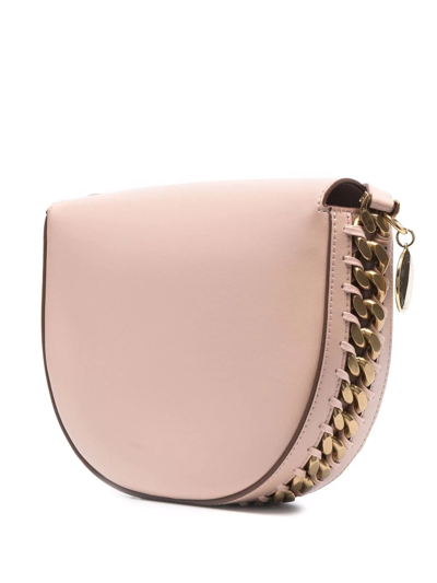 Shop Stella Mccartney Chain-trimmed Shoulder Bag In Pink