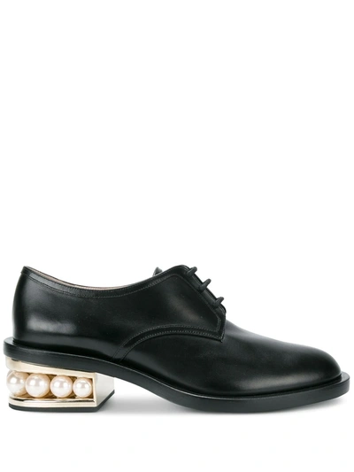 Shop Nicholas Kirkwood Casati Derby Shoes 35mm In Black