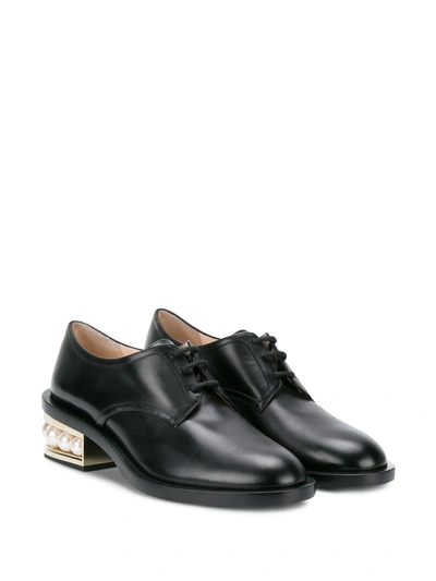 Shop Nicholas Kirkwood Casati Derby Shoes 35mm In Black