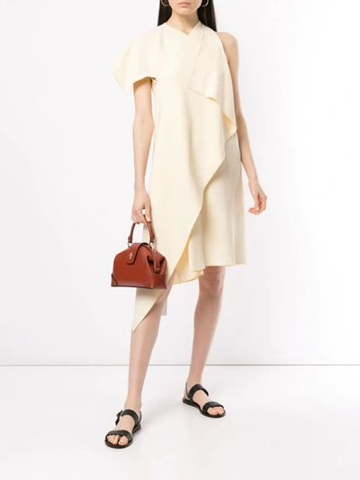 Shop Rosetta Getty Asymmetric Dress In Yellow