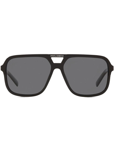 Shop Dolce & Gabbana Angel Sunglasses In Black