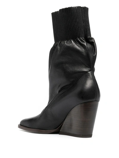 Shop Kenzo Slip-on Stacked Heel Boots In Black