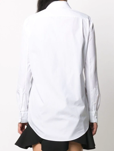 Shop Alexander Mcqueen Button-up Cotton Shirt In White