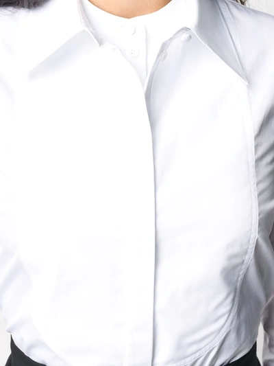 Shop Alexander Mcqueen Button-up Cotton Shirt In White