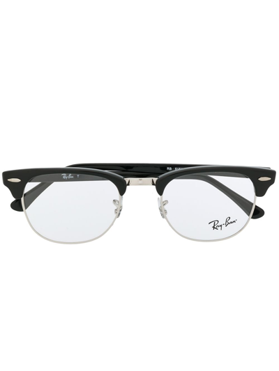 Shop Ray Ban Square Shaped Glasses In Black