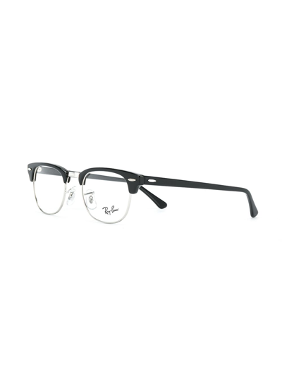 Shop Ray Ban Square Shaped Glasses In Black