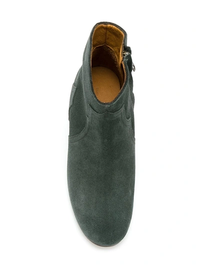 Gucci Pointed Cowboy Boots In Green