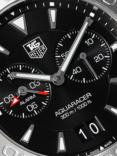 Shop Tag Heuer Aquaracer 40.5mm In Black