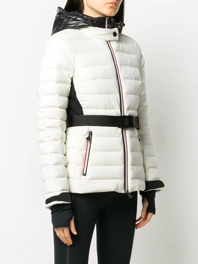 Shop Moncler Quilted Puffer Jacket In White