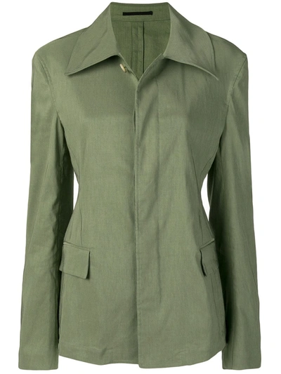 Shop Golden Goose Slim-fit Jacket In Green