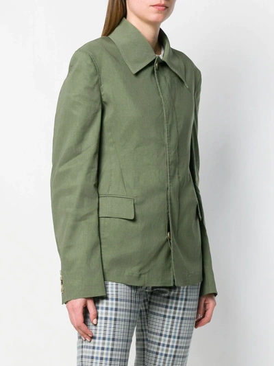 Shop Golden Goose Slim-fit Jacket In Green