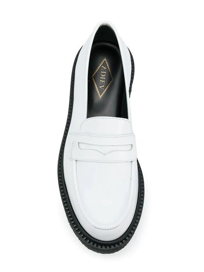 Shop Adieu Type 5 Classic Loafers In White