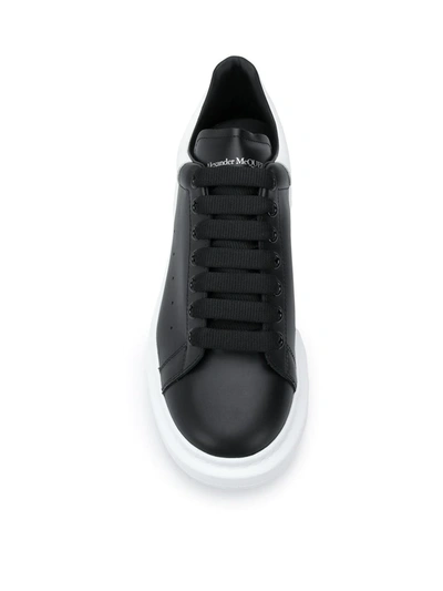 Shop Alexander Mcqueen Platform Lace-up Sneakers In Black