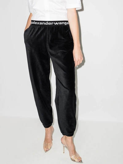 ALEXANDER WANG STRETCH CORDUROY TRACK TROUSERS 