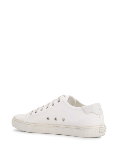 Shop Saint Laurent Malibu Low-top Sneakers In White