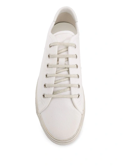 Shop Saint Laurent Malibu Low-top Sneakers In White