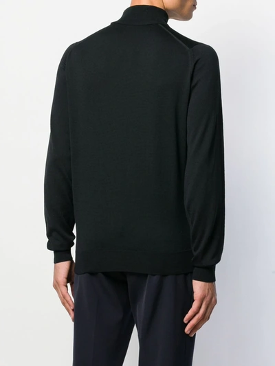 Shop John Smedley Cherwell Sweatshirt In Black