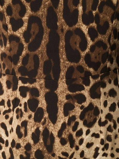 Dolce & Gabbana Minikleid Mit Leoparden-print In Black