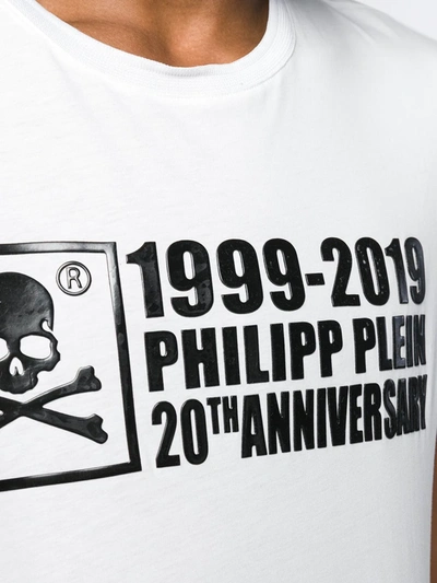 Shop Philipp Plein 20th Anniversary T-shirt In White