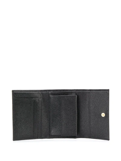 Shop Dolce & Gabbana Crystal Embellished Continental Wallet In Black