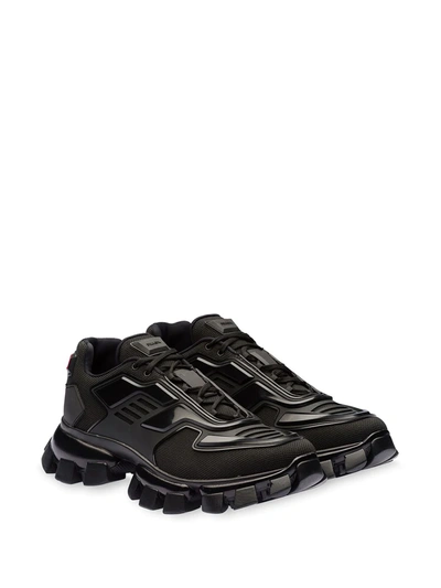 Shop Prada Cloudbust Thunder Sneakers In Black