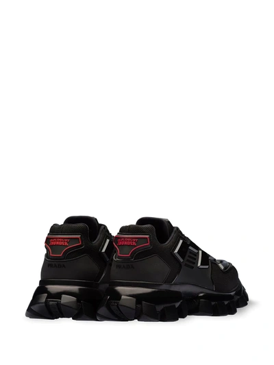 Shop Prada Cloudbust Thunder Sneakers In Black