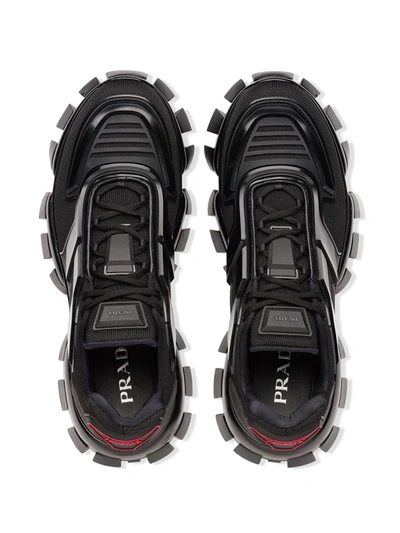Shop Prada Cloudbust Thunder Panelled Sneakers In Black