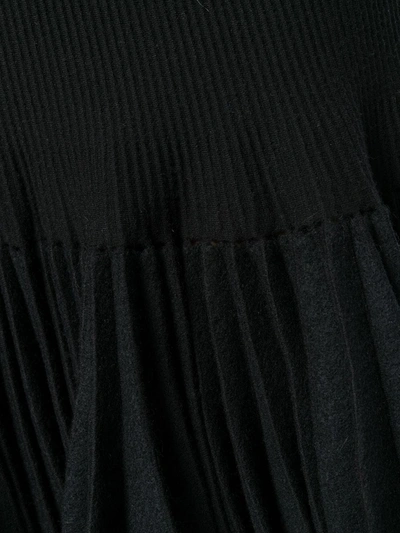 Pre-owned Alaïa 2018 Ruffled Sleeveless Dress In Black