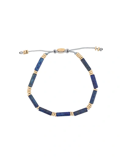 Shop M Cohen Tube-bead Bracelet In Blue