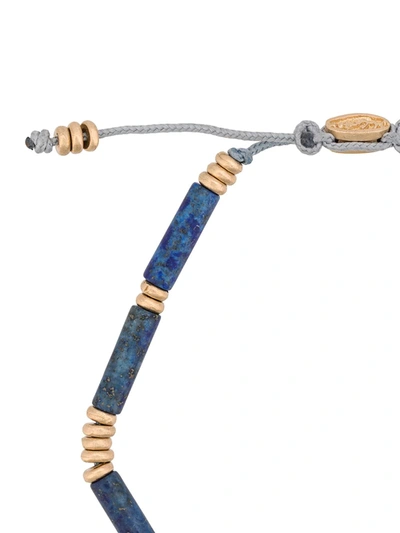 Shop M Cohen Tube-bead Bracelet In Blue