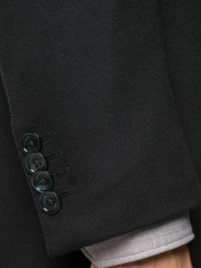 Shop Ermenegildo Zegna Wool-cashmere Blend Formal Coat In Black