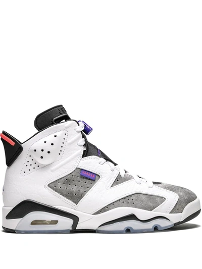 Shop Jordan Air  Retro 6 "flint Grey" Sneakers In White