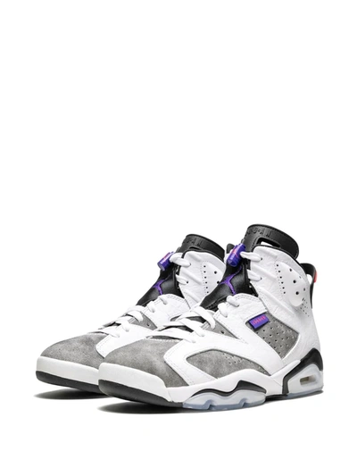 Shop Jordan Air  Retro 6 "flint Grey" Sneakers In White