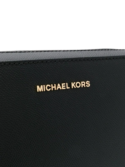 Shop Michael Michael Kors Jet Set Shoulder Bag In Black