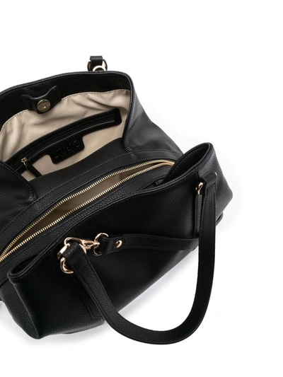 Shop Liu •jo Faux Leather Tote Bag In 黑色