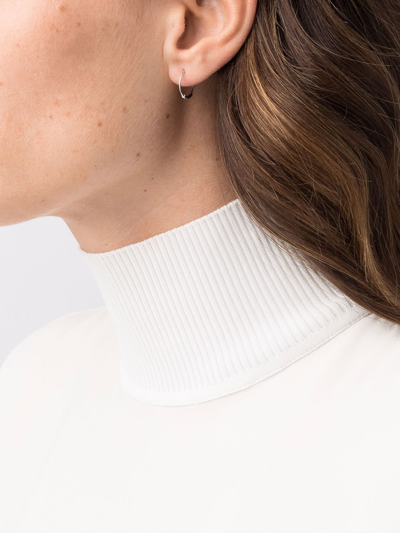 Maria Black 14kt White Gold Nancy 10 Single Hoop In 银色